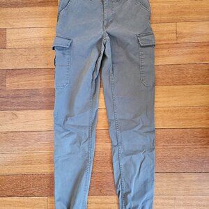 American Tall – Size 28T Camo Green – TAPERED-FIT Stretch Cotton Cargo Jogger Pa